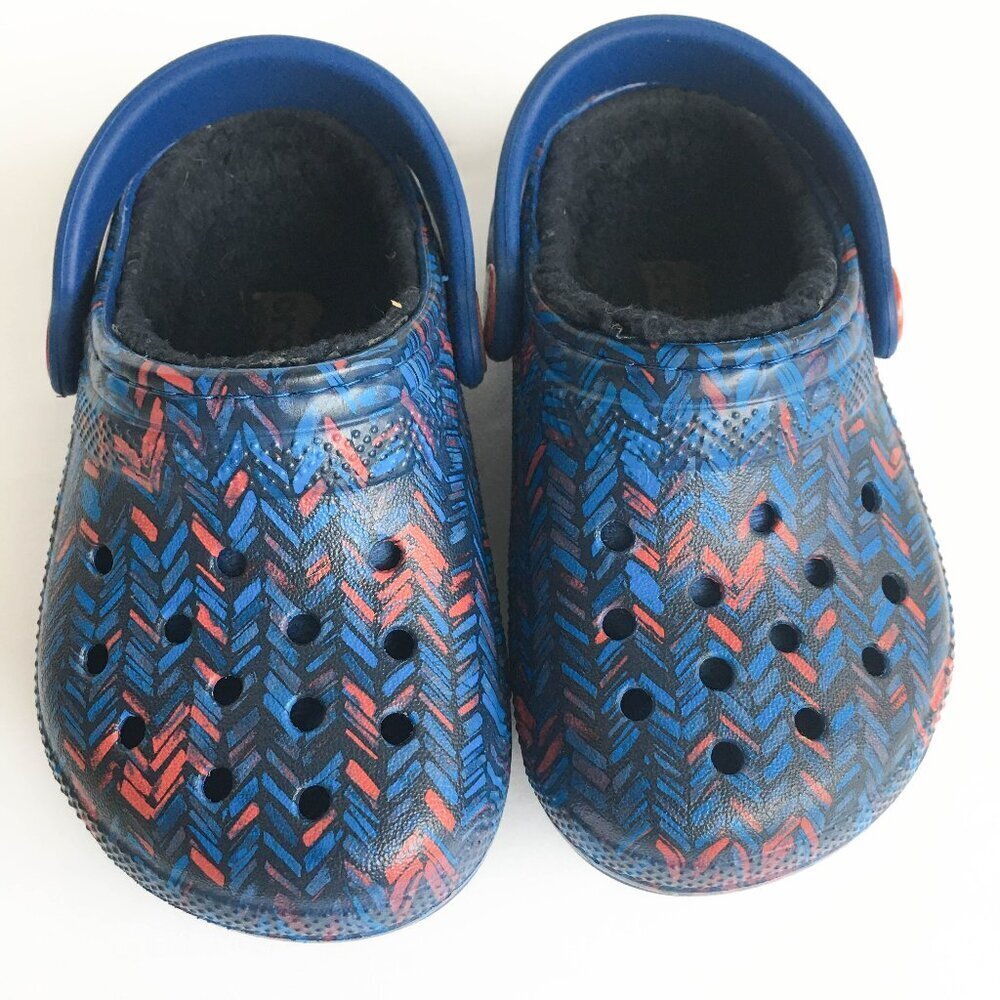 Crocs Baby/Toddler Fleece Lined Clog Sandals - Size 6